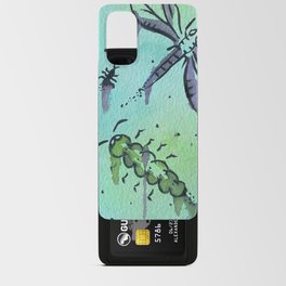 Hand Painted Watercolor Abstract Colorful Bugs Android Card Case
