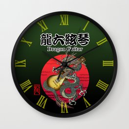Dragon guitar 2 Wall Clock