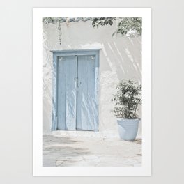 Greece Pastel Doors Art Print
