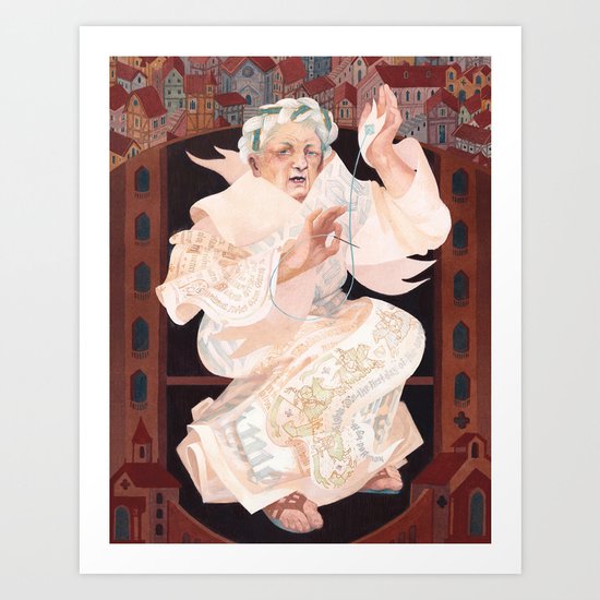 The Town Historian Art Print