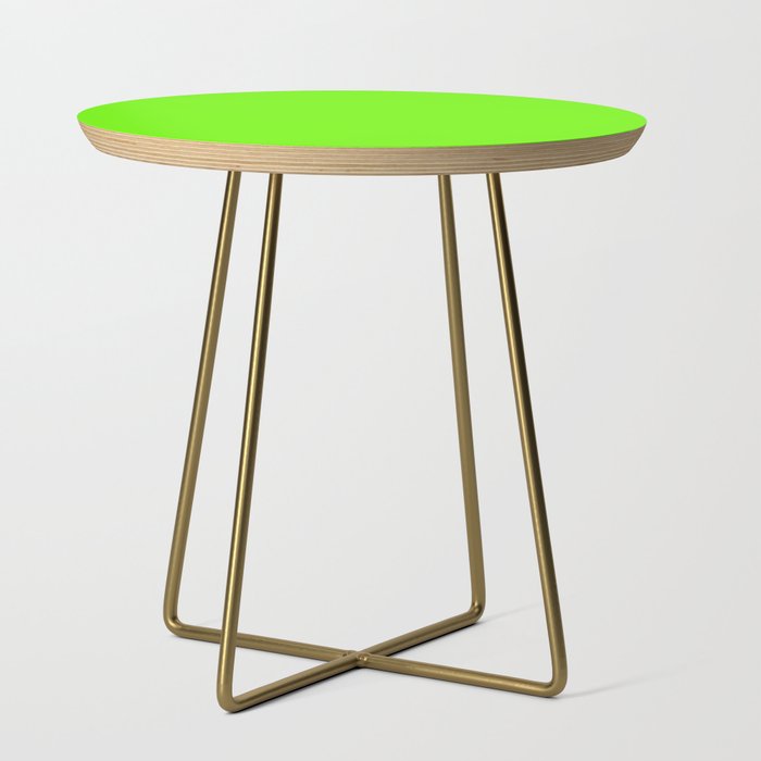 Bright Fluorescent  Green Neon Side Table