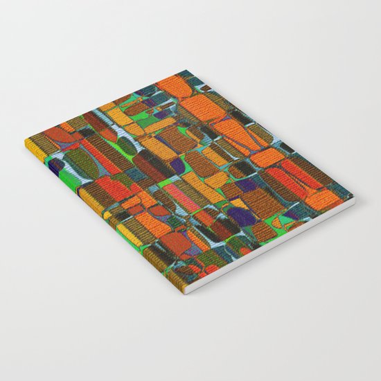 Abstract Geometric Fabric Notebook