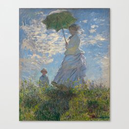 Woman with a Parasol, Monet Canvas Print