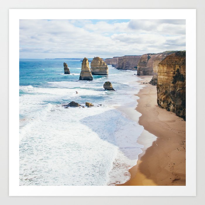 12 Apostles Great Ocean Road Australia Fine Art Print Travel Photography Wall Art Art Print By Sidecarphoto Society6
