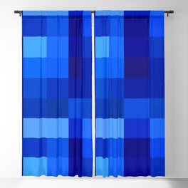 Blue Mosaic Blackout Curtain