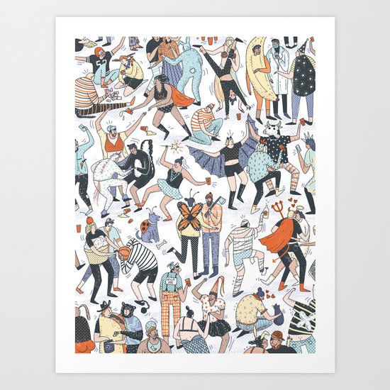 Costume Party Art Print