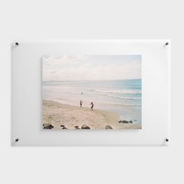 Soccer by the Seaside Film Print Floating Acrylic Print