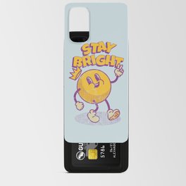 Sun's Advice | Stay Bright | Positive Vibes | Mid-Century Retro Old Cartoon Android Card Case
