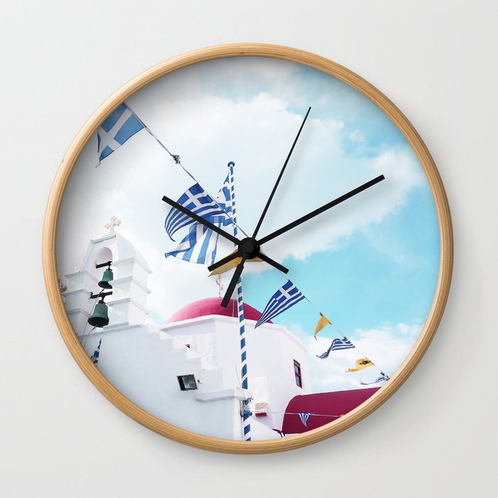 MYKONOS 02 Wall Clock