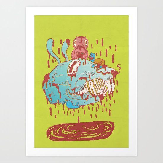 thump, thump! Art Print