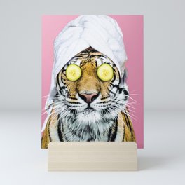 Tiger in a Towel Mini Art Print