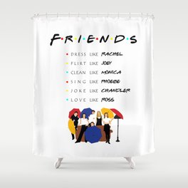 Friends Tv Show Shower Curtains For Any, Winter Friends Shower Curtain