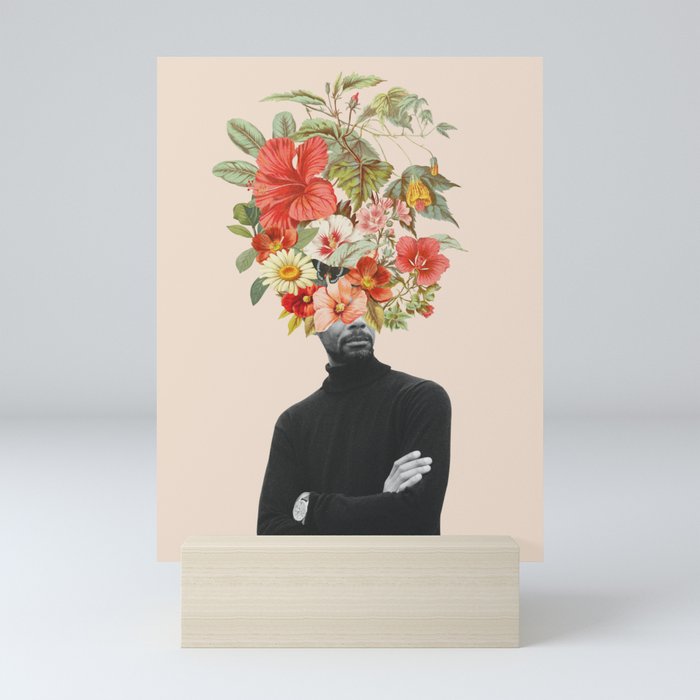 Blooming man Mini Art Print