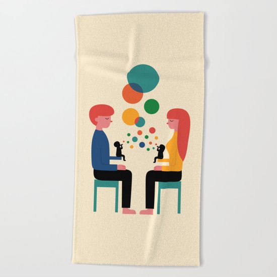 Soul Communication Beach Towel