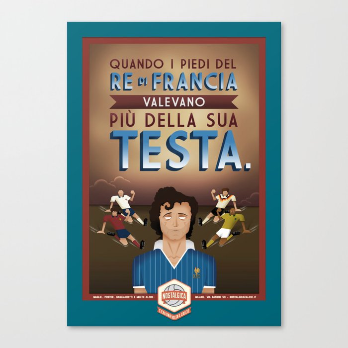 Poster Nostalgica - Platini Canvas Print