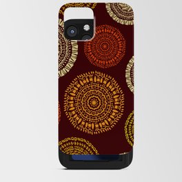 African Round Ethnic Mandala Tribal Design iPhone Card Case