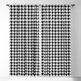 Houndstooth (black + white) Blackout Curtain