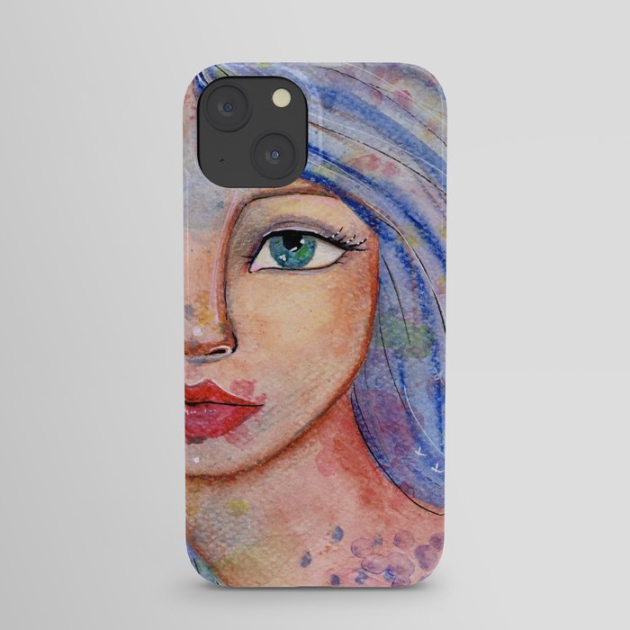 Girl in the flow iPhone Case