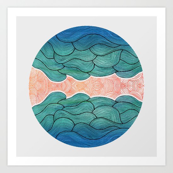 Ocean Flow Art Print