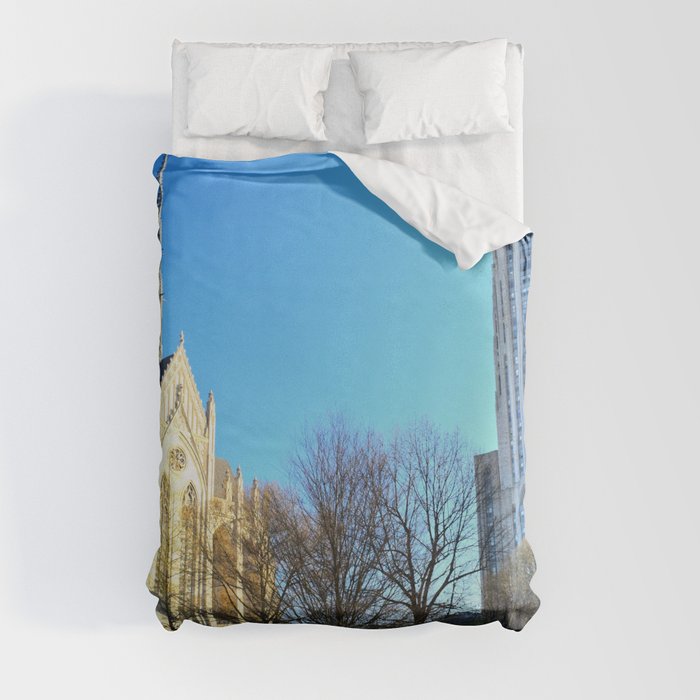 Heinz Chapel and Cathedral of Learning in Pittsburgh 12 Duvet Cover