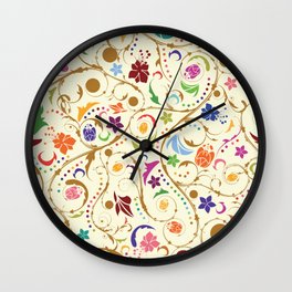 Floral pattern Wall Clock
