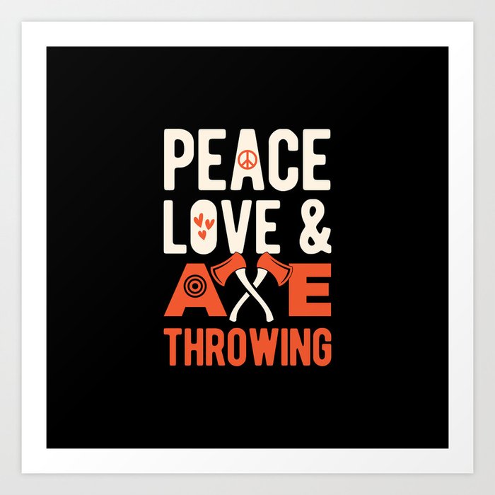 Axe Throwing Lover Art Print