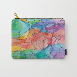 Neurographic Watercolor Experiment Carry-All Pouch