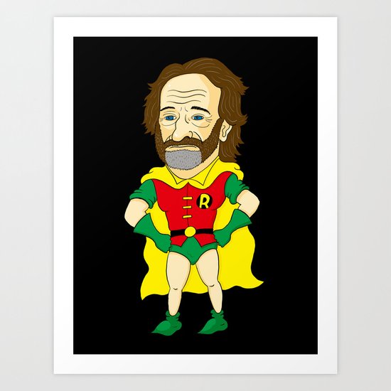 Robin as Robin Art Print
