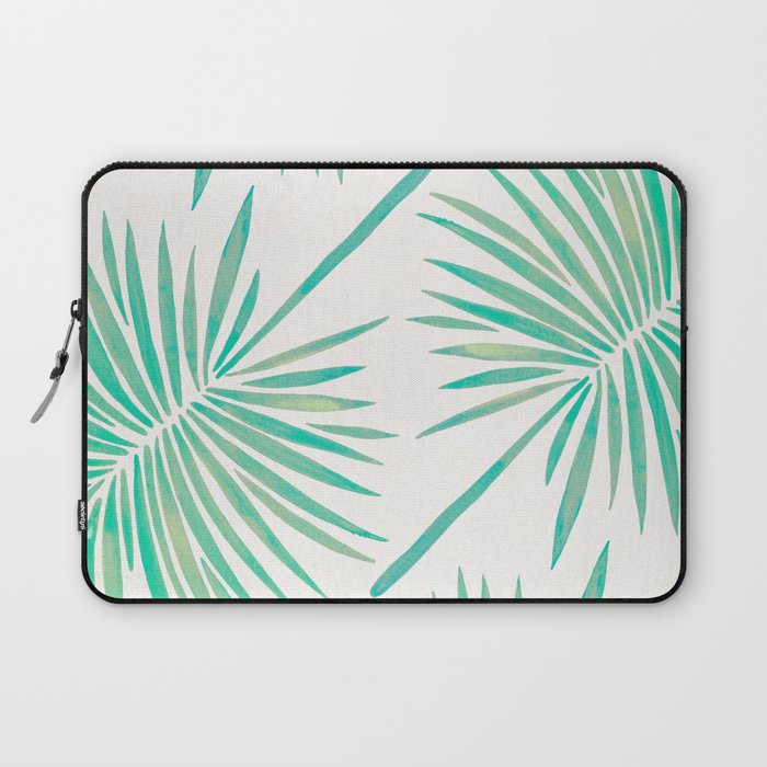 Tropical Fan Palm – Mint Palette Laptop Sleeve