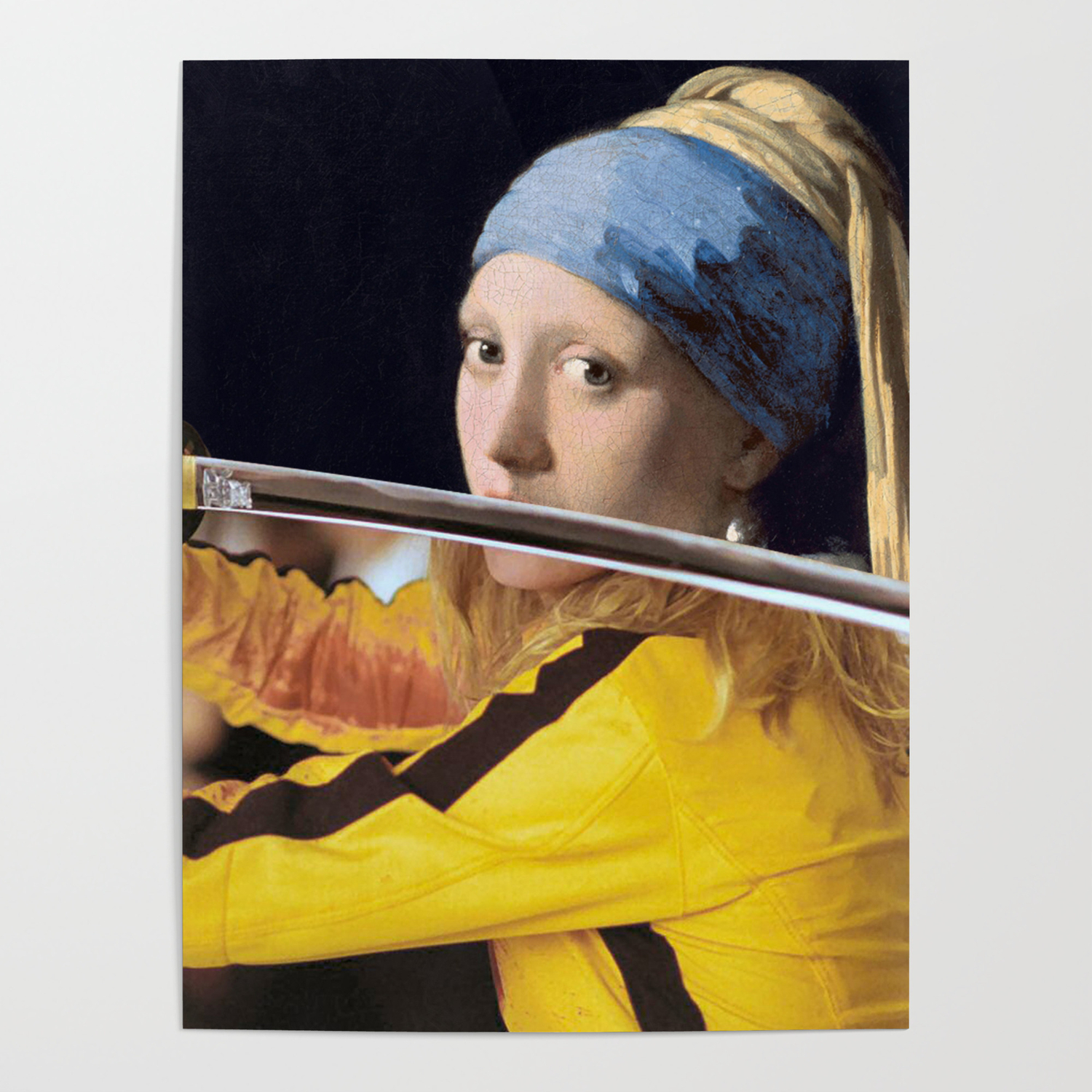 Vermeer S Girl With A Pearl Earring Kill Bill Poster By