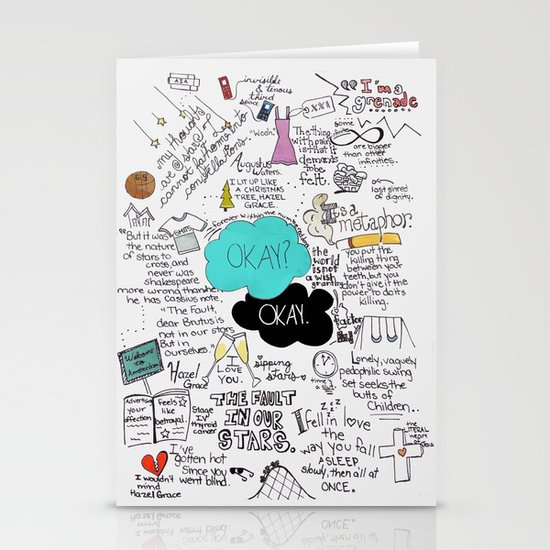 The Fault in Our Stars- John Green Stationery Cards