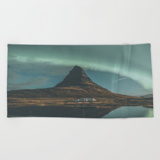 Kirkjufell, Iceland Beach Towel
