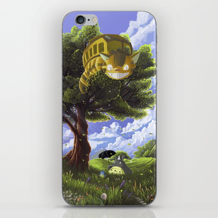 Totoro and Catbus iPhone Skin