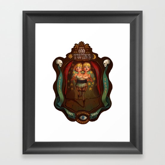 Very Odd Twins Framed Art Print
