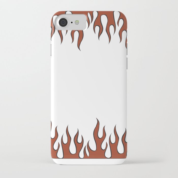 two side red flame iPhone Case