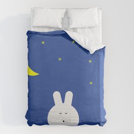 Sweet Dreams Bettbezug | Sweet, Bedroom, Homeaccessories, Moon, Night, White, Blue, Graphicdesign, Home, Creative 