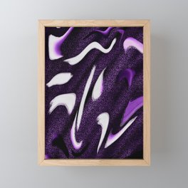 Purple Number 9 Framed Mini Art Print