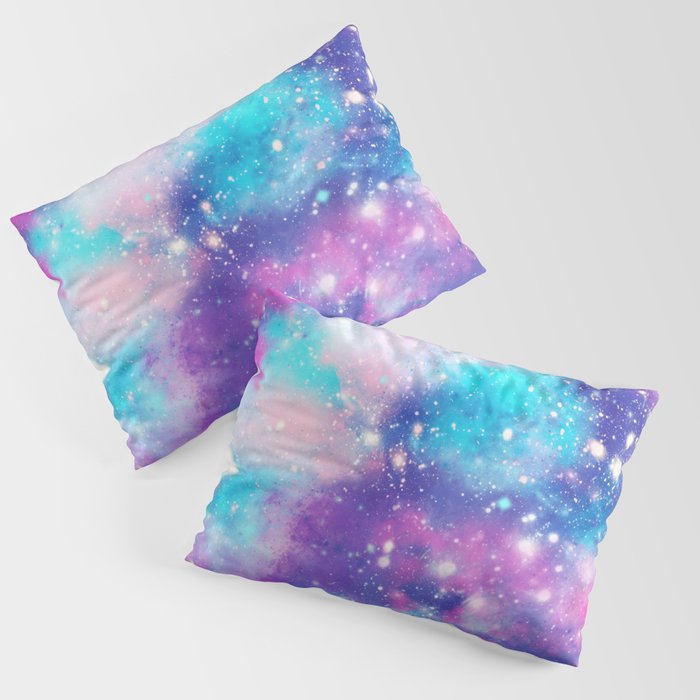 Pretty Pastel Galaxy Pillow Sham