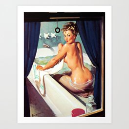Pin Up Girl Jeepers Creepers by Gil Elvgren Art Print
