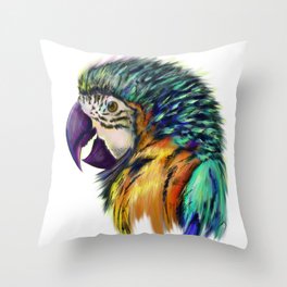Ara parrot.  Throw Pillow