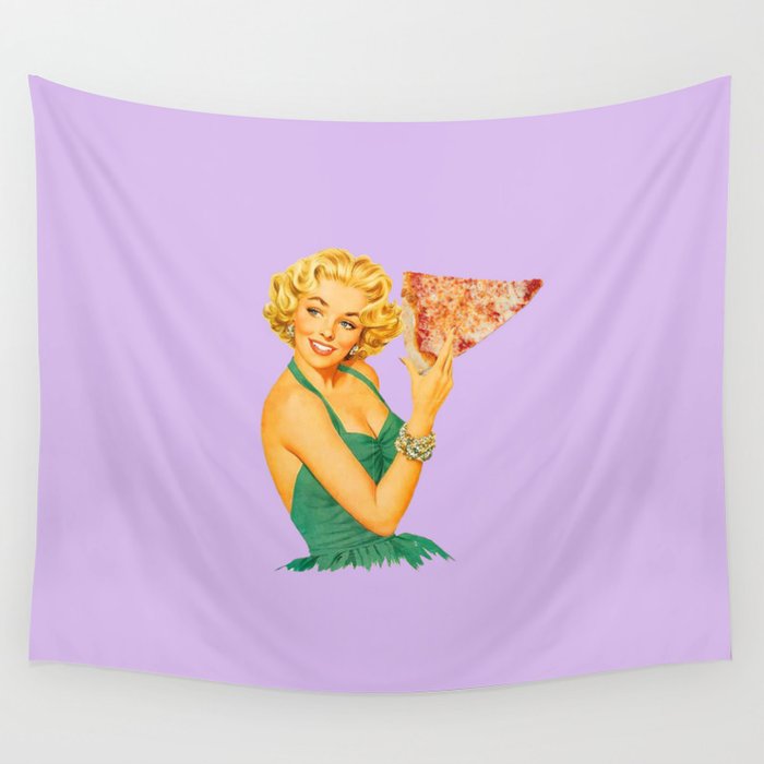 a girl's best friend lavender Wall Tapestry