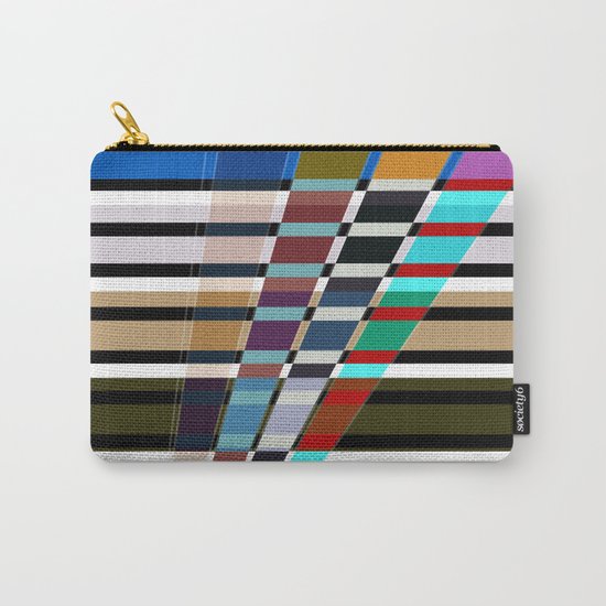 Abstract stripes . Oblique stripes 1 . Carry-All Pouch