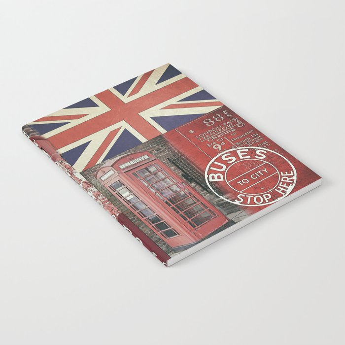 Great Britain London Union Jack England Notebook