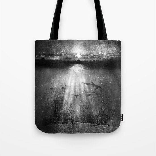 dolphins, civilization. Tote Bag
