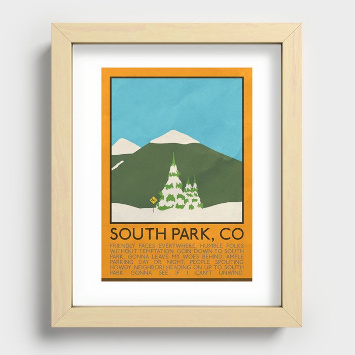 Silver Screen Tourism: SMALL TOWN, CO Recessed Framed Print