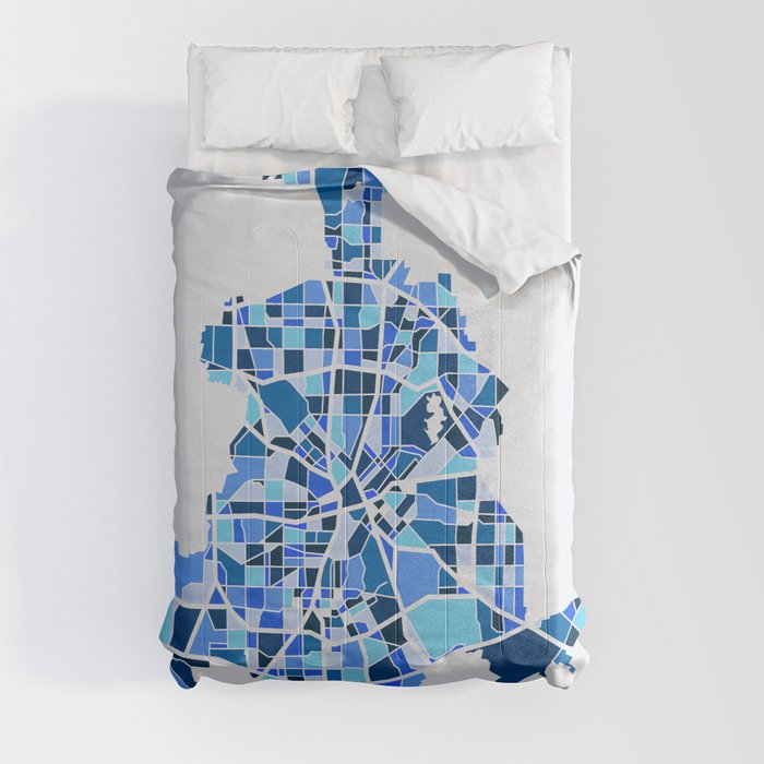 Dallas Streets Art Comforter