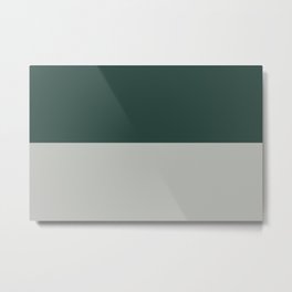 Benjamin Moore 2019 Color of Year Metropolitan AF-690 and Hunter Green Bold Horizontal Stripes Metal Print | Contemporary Art, Stripes, Patterns, Modern, Lines, Colorsof2019, Blocks, Graphicdesign, Coy2019, Pattern 
