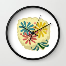 Lucy Floral Wall Clock