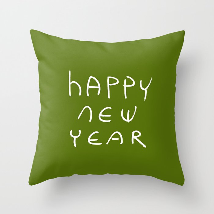 happy new year 16 Throw Pillow