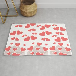 Sending All My Love To You Valentines Day Anniversary Gift- White  Area & Throw Rug